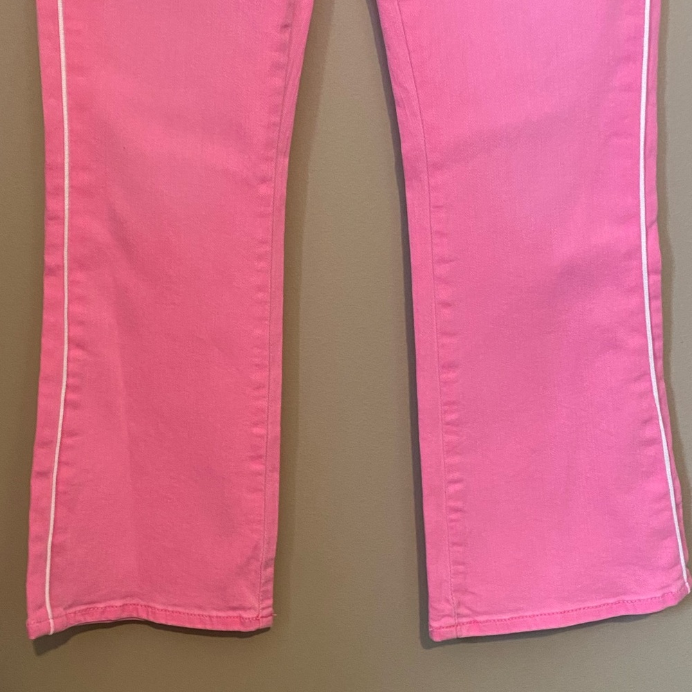 New 7 For All Mankind pink high rise slim kick jean size 26 - Picture 4 of 5